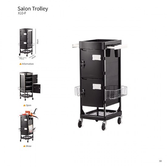 Hairdressing Assistant Salon Trolley X10-F