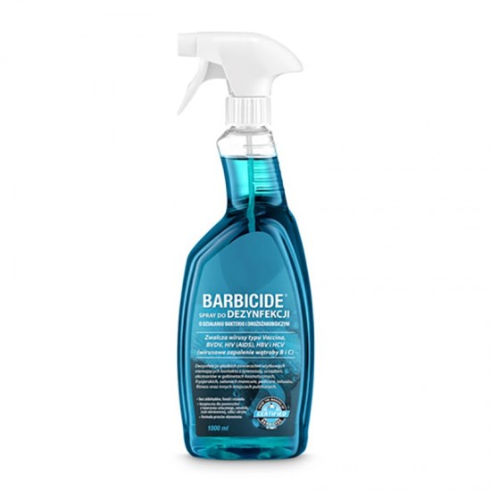 BARBICIDE SPRAY 1000ml for disinfecting surfaces and tools