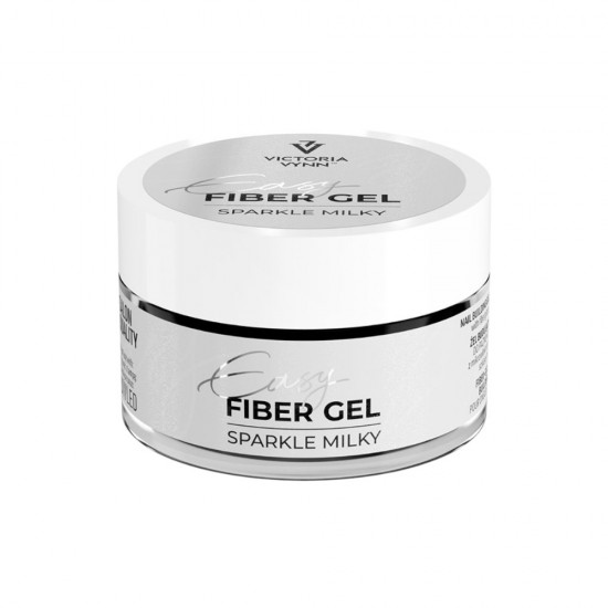 Fiber Gel Easy Sparkle Milky 50ml Fiber Gel Easy Sparkle Milky 50ml