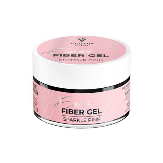 Fiber Gel Easy Sparkle Pink 15ml Fiber Gel Easy Sparkle Pink 15ml