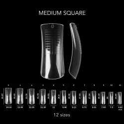 DUAL FORM Nail System – Square Medium DUAL FORM Nail System – Square Medium