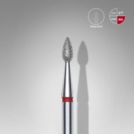 Διαμαντόφρεζα Μικρή Φλόγα Κόκκινη Staleks EXPERT 2,3mm/5mm