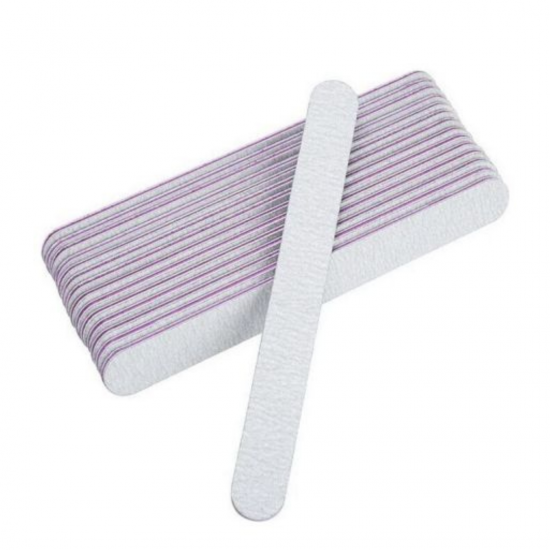 Double Sided Nail Files Straight 100/180 Pack of 10 pcs.
