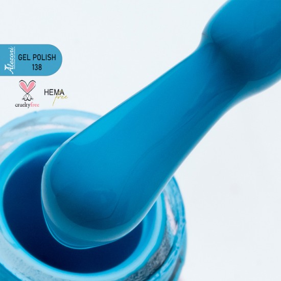 Gel polish №138 15ml - BLUE-CYAN