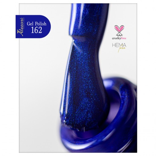 Gel polish №162 15ml. BLUE-PURPLE WITH SHIMMER