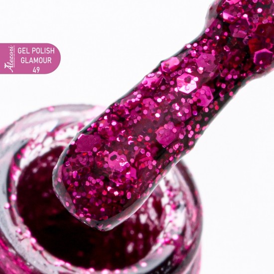 GEL POLISH GLAMOUR 49 (№514_GLITTER) 15ml