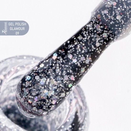 GEL POLISH GLAMOUR 09 (№730 GLITTER) 15ml