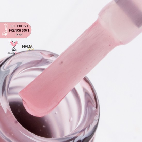 Gel polish french soft pink 15ml. Semi permanent polish.